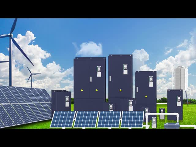 diodo emissor de luz solar LCD do inversor GPRS IP20 380V da bomba de 13A 5.5KW MPPT VFD