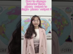 Como mudar a saída de um inversor de 220 V de três fases para uma única fase?