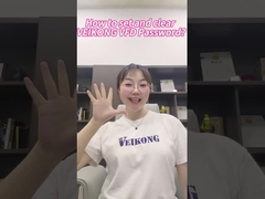 Como definir e limpar as senhas do VEIKONG VFD?