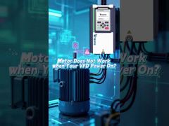 O motor não funciona quando a energia está ligada?