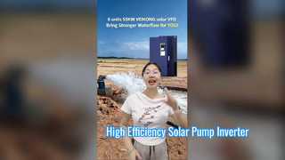 Inversor de bomba solar VEIKONG 55 kW | Aplicação de campo no local
